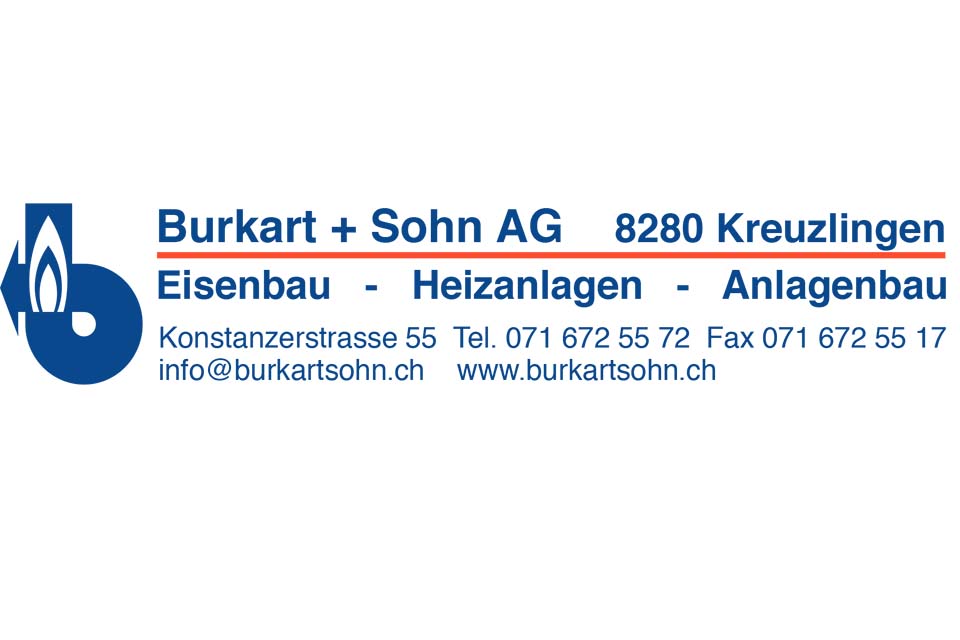 Das Bild zeigt das Logo der Firma Burkart und Sohn AG.